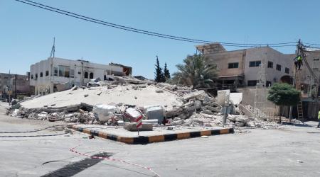 نقابة المهندسين تكشف سبب إنهيار عمارة إربد: فشل عمود