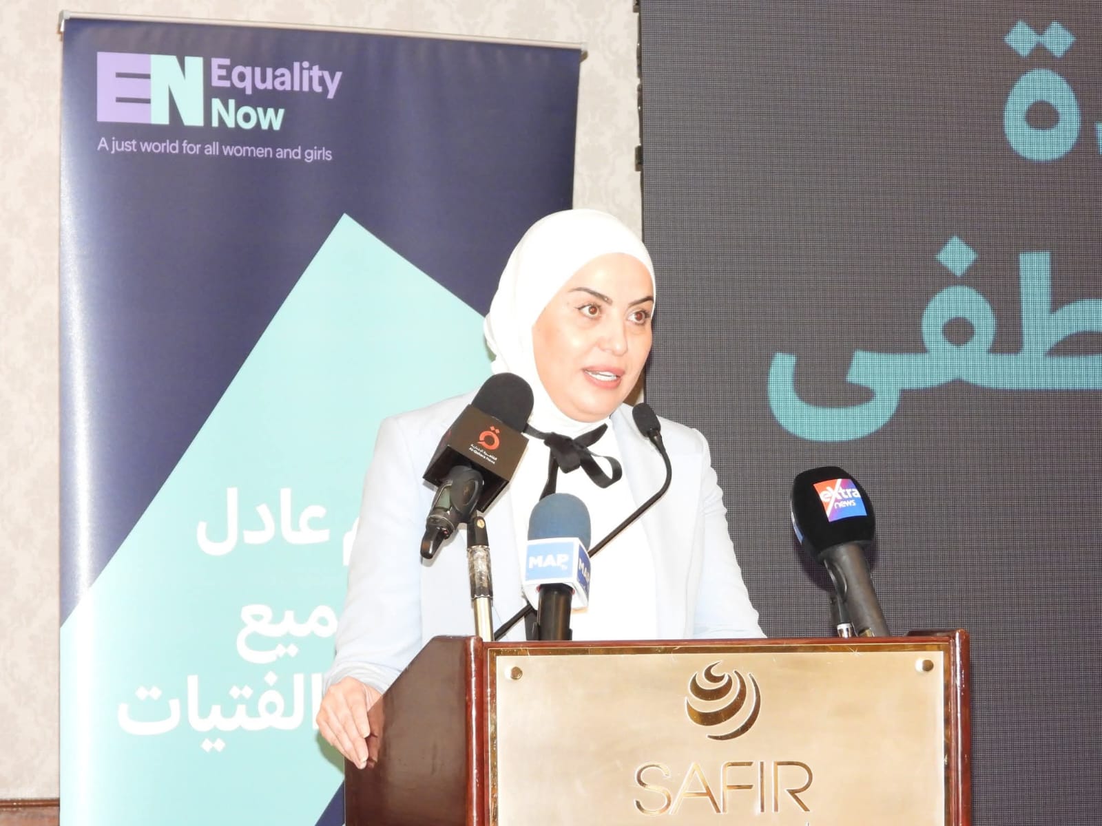 ‏وزيرة التنمية الاجتماعية تشارك في أعمال إطلاق التقرير الإقليمي البحث عن العدالة بالقاهرة