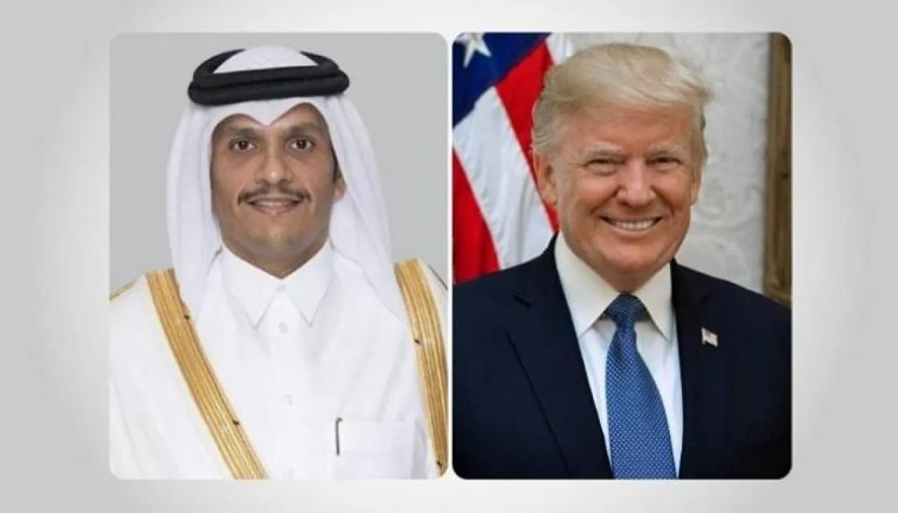 ترمب يلتقي رئيس وزراء قطر