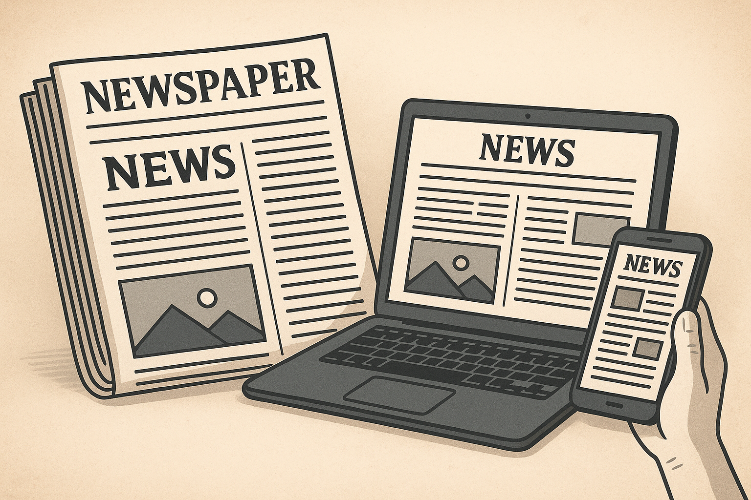 كيف غيرت الشاشة مجرى الصحافة الأردنية: من حبر الورق إلى نهر رقمي