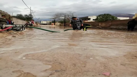 الدفاع المدني ينقذ محاصرين ويتعامل مع عشرات البلاغات خلال المنخفض الجوي