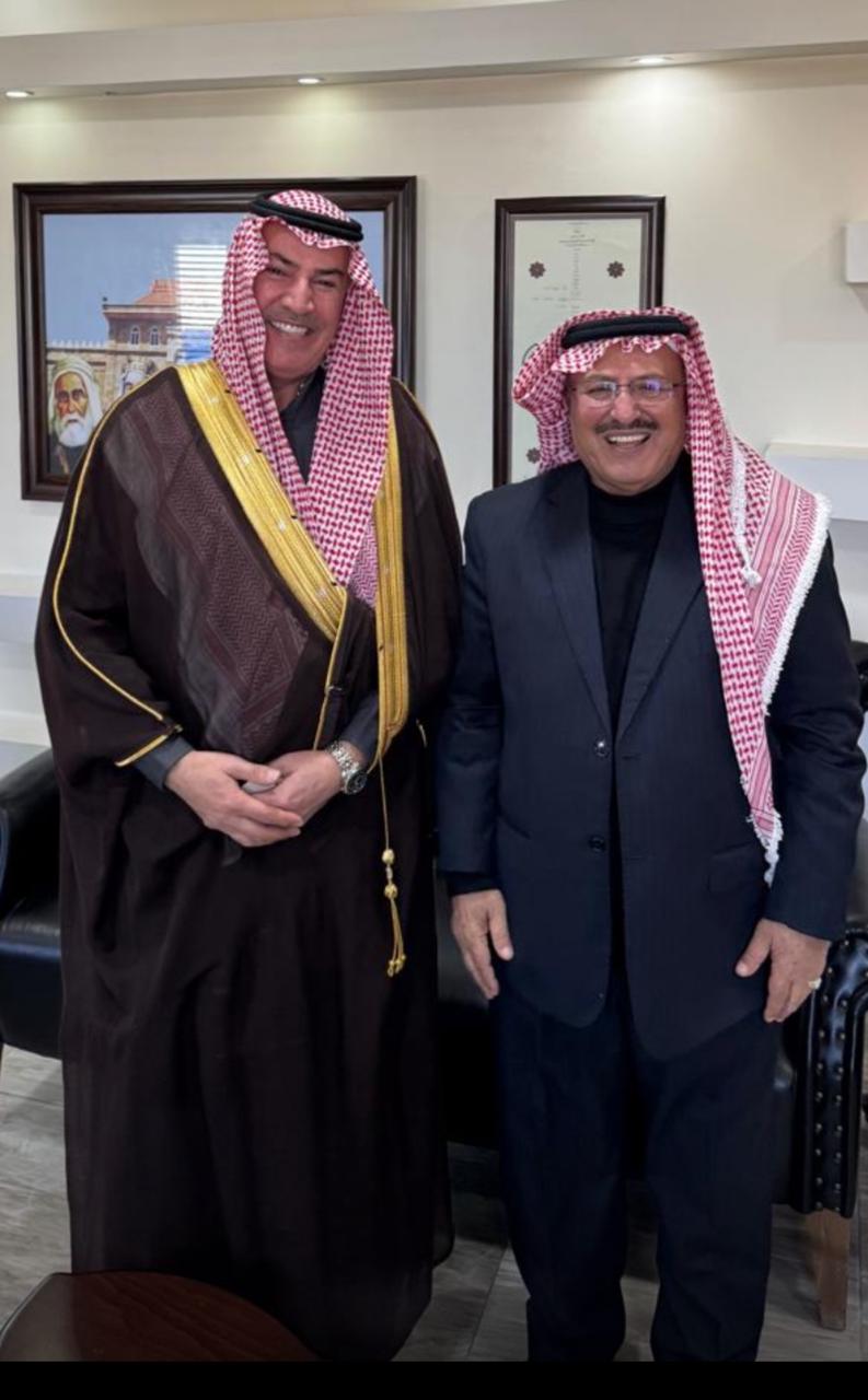 الشيخ حمد الحنيطي يزور الديوان الملكي ويلتقي البلوي