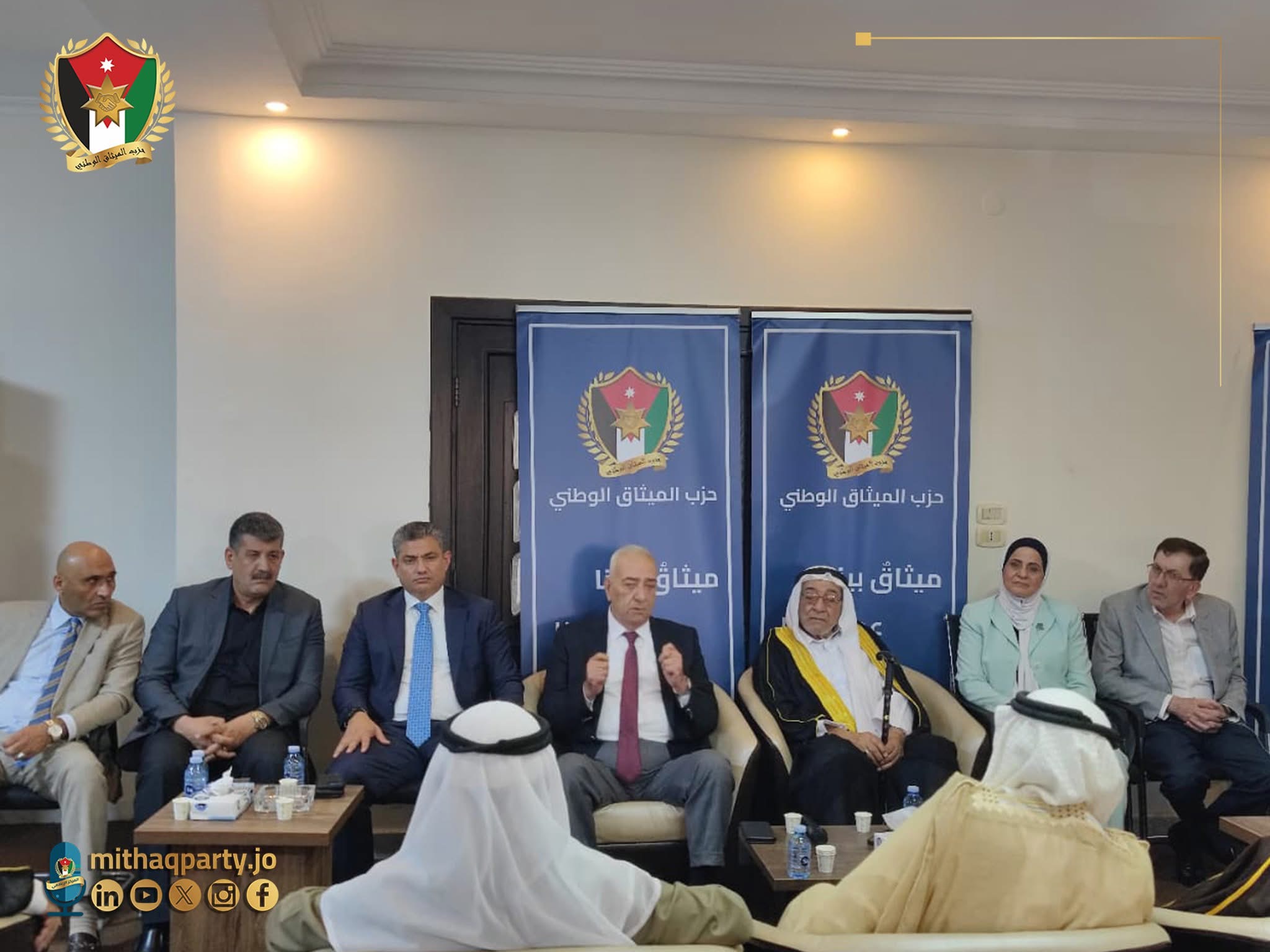  الميثاق الوطني  يلتقي شيوخ ووجهاء المخيمات ويُشيد بمواقف جلالة الملك في دفاعه عن القضية الفلسطينية